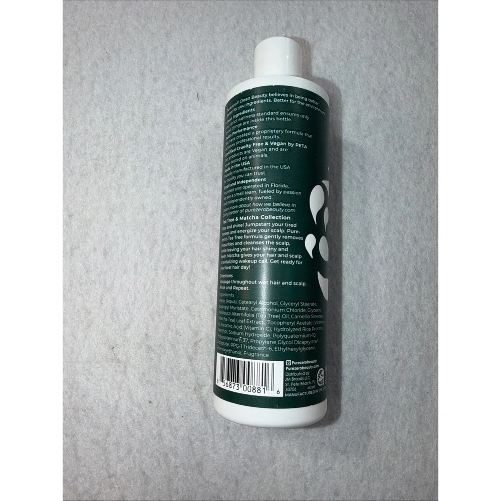 Lot Of 2 Pure Zero Tea Tree & Matcha Invigorating Shampoo & Conditioner 12 Fl Oz